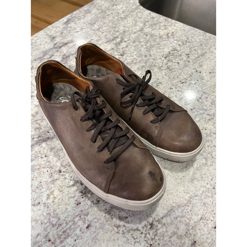 OluKai Men's Lae'ahi Li'Ili Waterproof Leather Shoes - Size 9.5
